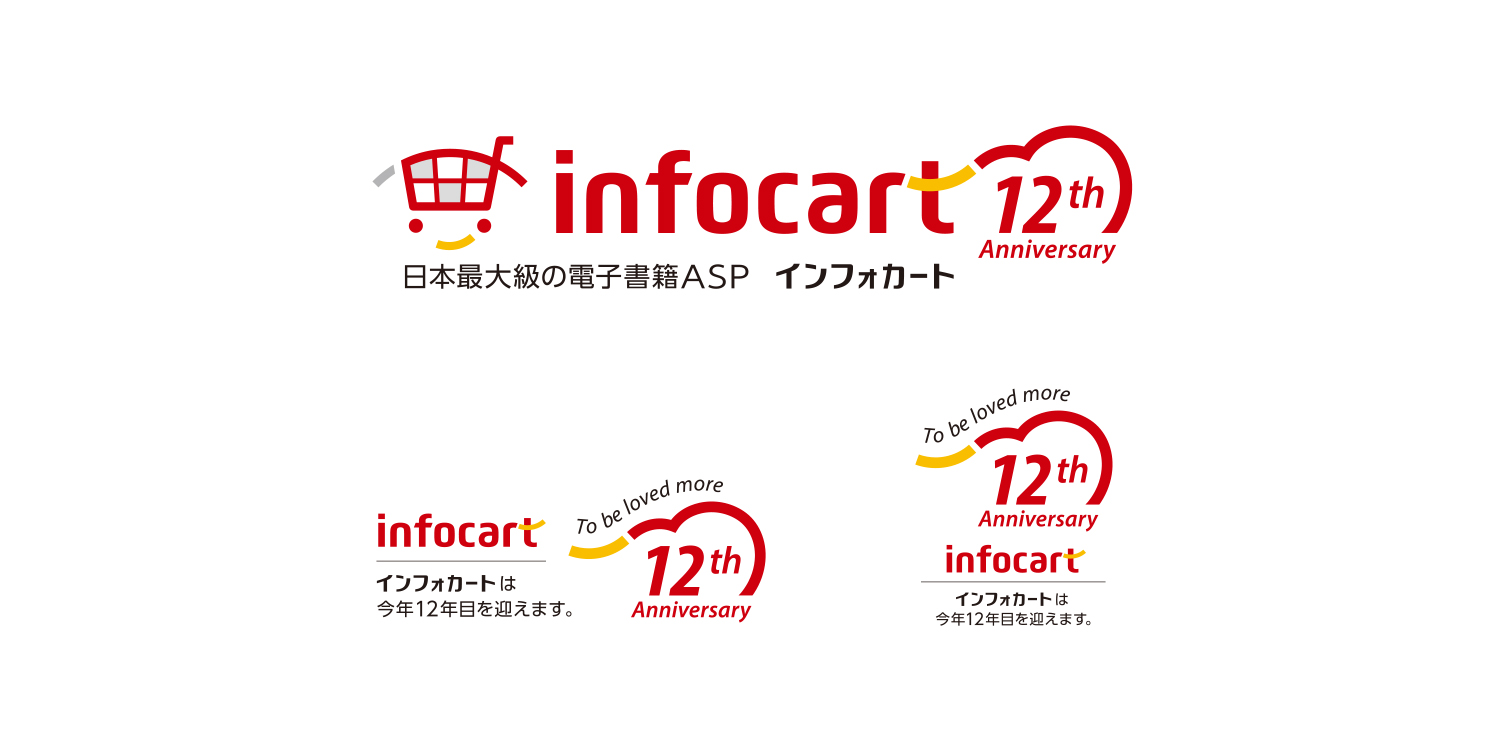 infocart 企業ロゴ　CI VI　ロゴデザイン　周年ロゴ